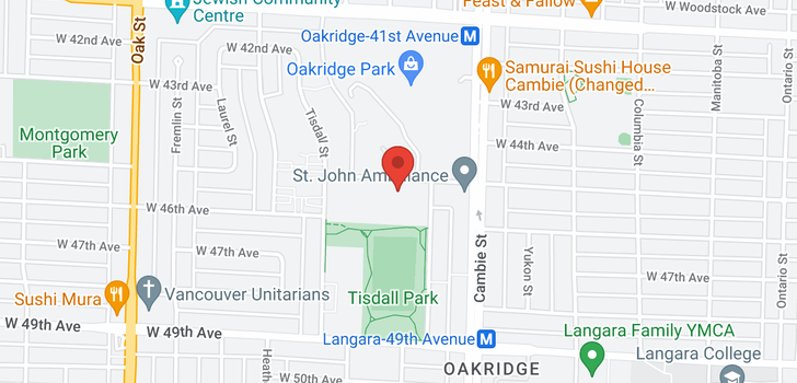 map of 401 638 W 45TH AVENUE